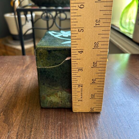 Clay ceramic trinket box studio art glazed - Picture 10 of 10